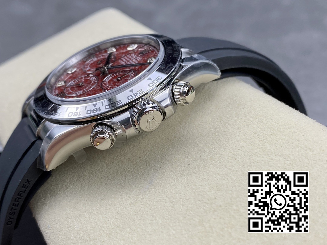 Rolex Daytona 116519 Clean Factory 1:1 Best Edition 904L SS Case and Bracelet Red Sodalite Dial