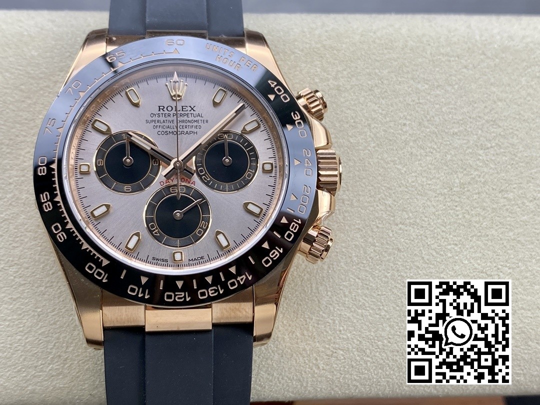 Rolex Daytona 116515 1:1 Best Edition Clean Factory Black Ceramic Bezel RG Stick Dial