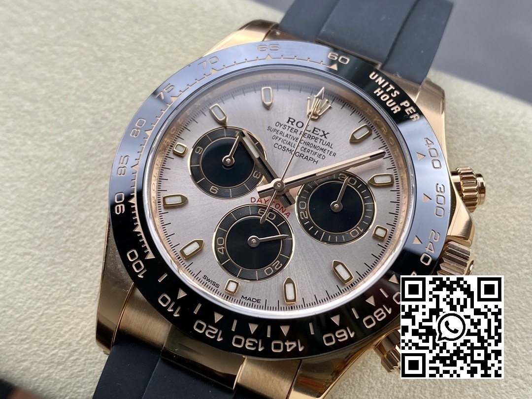 Rolex Daytona 116515 1:1 Best Edition Clean Factory Black Ceramic Bezel RG Stick Dial