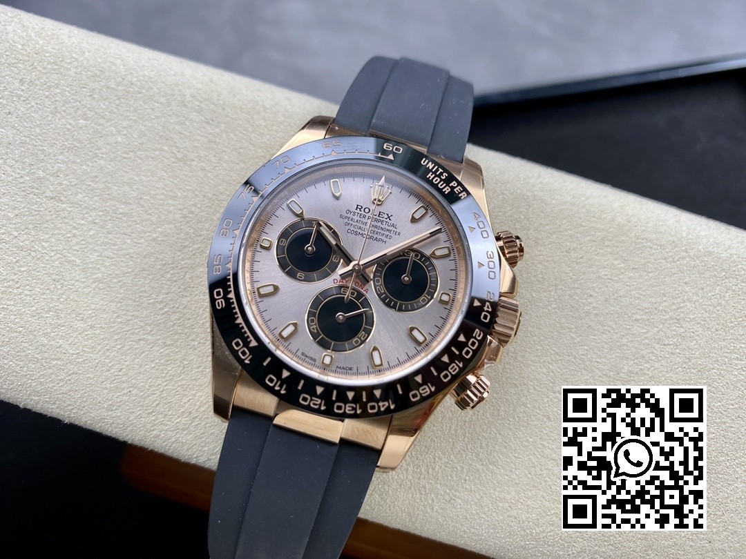 Rolex Daytona 116515 1:1 Best Edition Clean Factory Black Ceramic Bezel RG Stick Dial