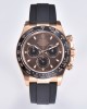 Rolex Daytona 116515 RG Clean Factory 1:1 Best Edition Black Ceramic Bezel Brown Stick Dial