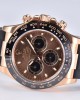 Rolex Daytona 116515 RG Clean Factory 1:1 Best Edition Black Ceramic Bezel Brown Stick Dial