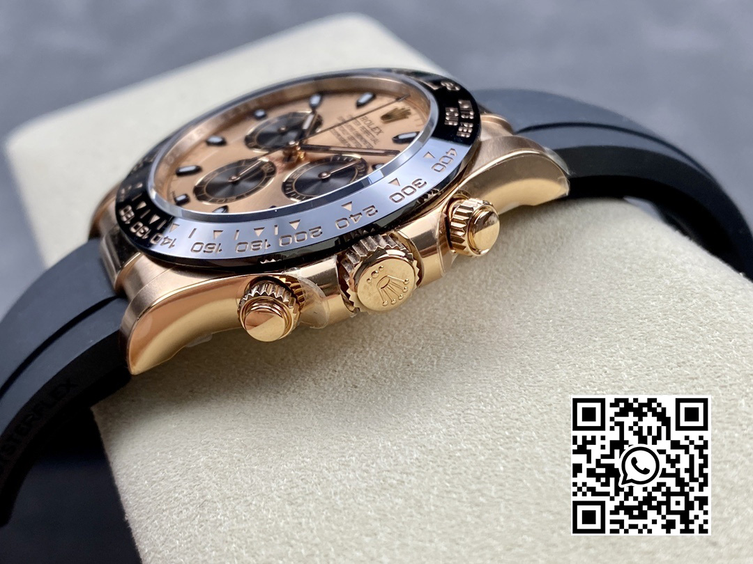 Rolex Daytona 116515 RG Clean Factory 1:1 Best Edition Black Ceramic Bezel RG Dial