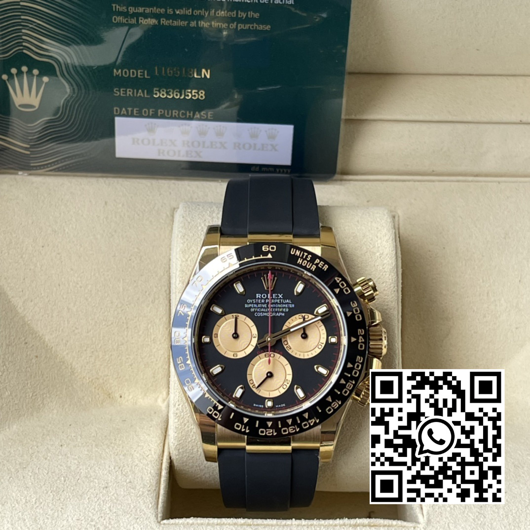 Rolex Daytona 116518 BT Factory 1:1 Best Edition Paul Newman Black/YG Dial