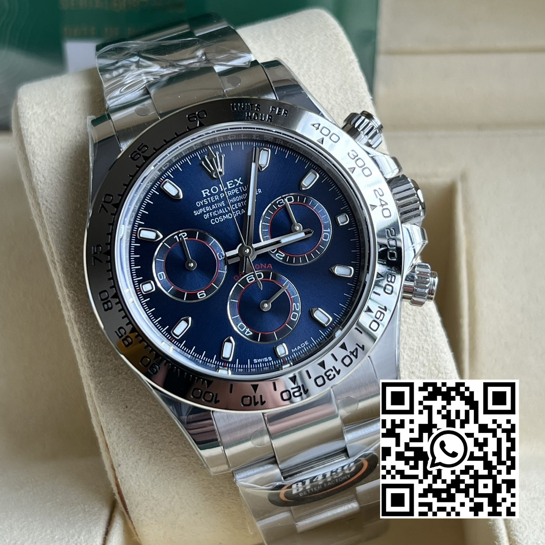 Rolex Daytona 116509 BT Factory 1:1 Best Edition 904L SS Case and Bracelet Blue Dial