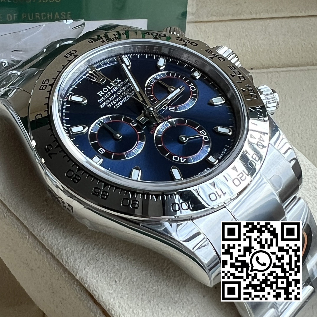 Rolex Daytona 116509 BT Factory 1:1 Best Edition 904L SS Case and Bracelet Blue Dial