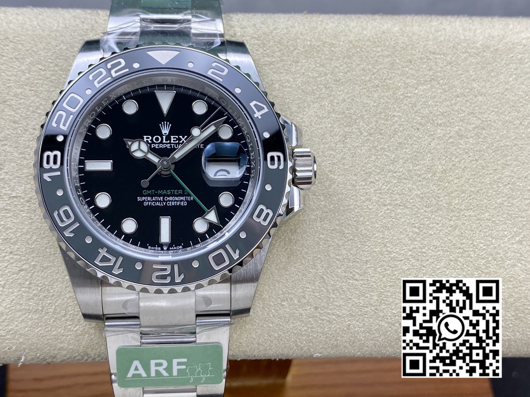 Rolex GMT-Master II 126710 GRNR Black/Gray Ceramic 904L Steel ARF Factory 1:1 Best Edition SH3285 CHS