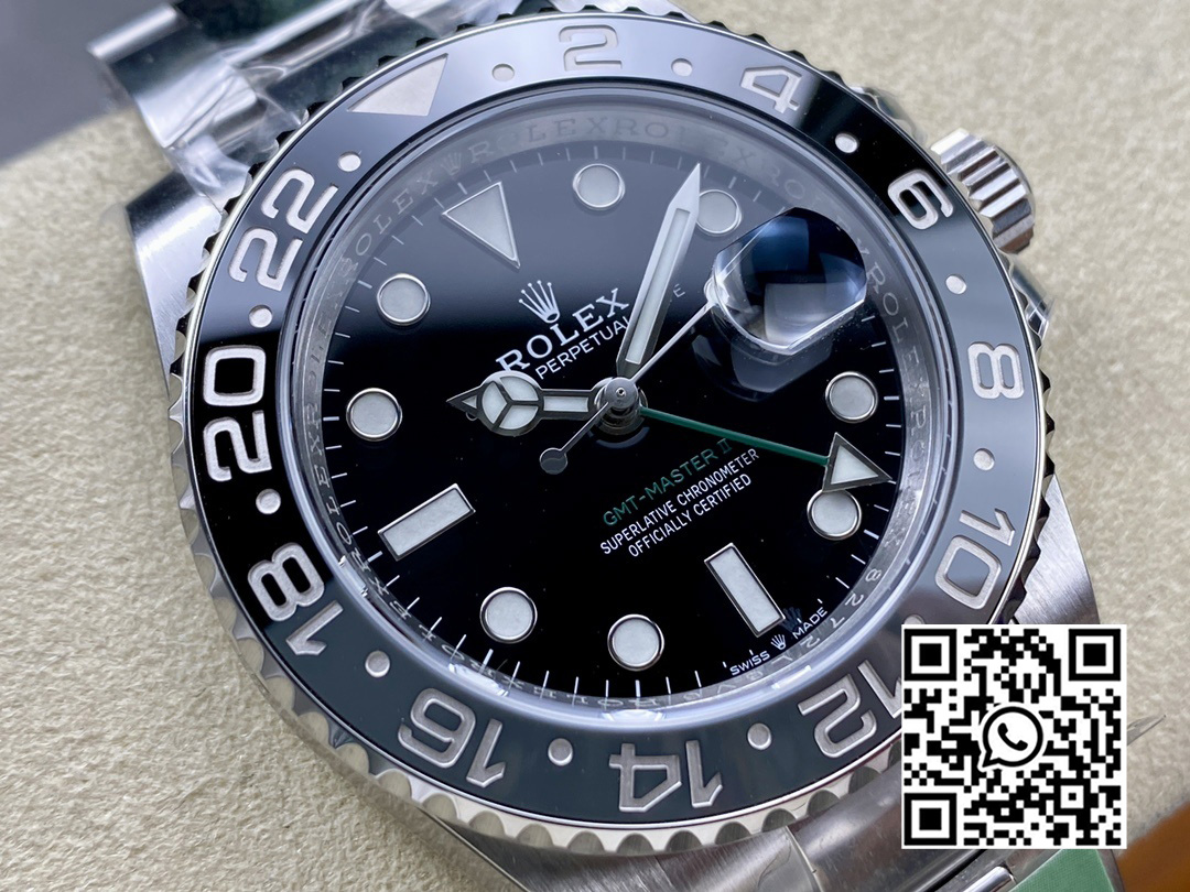 Rolex GMT-Master II 126710 GRNR Black/Gray Ceramic 904L Steel ARF Factory 1:1 Best Edition SH3285 CHS