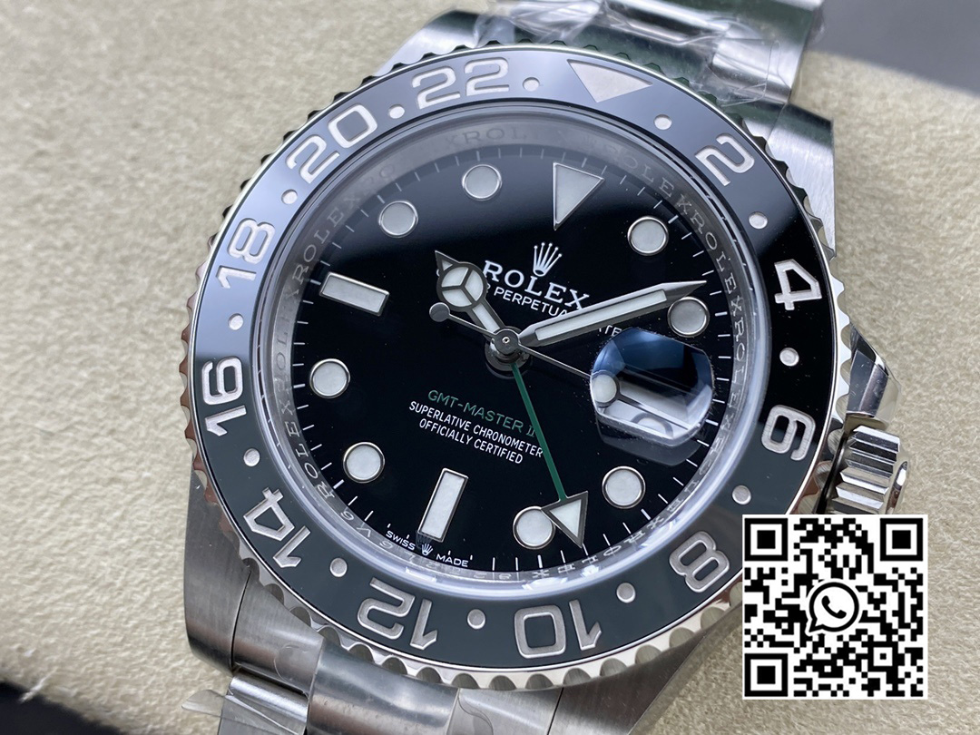 Rolex GMT-Master II 126710 GRNR Black/Gray Ceramic 904L Steel ARF Factory 1:1 Best Edition SH3285 CHS