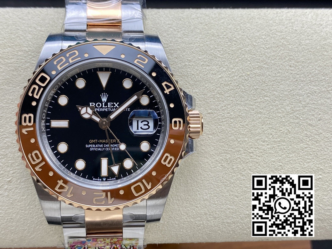 Rolex GMT-Master II 126711 CHNR Black/Brown Ceramic Clean Factory 1:1 Best Edition DD3285 CHS