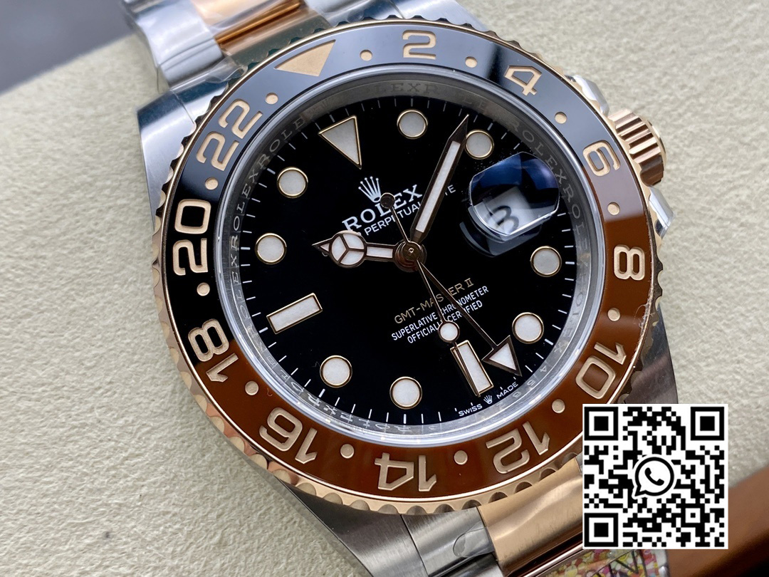 Rolex GMT-Master II 126711 CHNR Black/Brown Ceramic Clean Factory 1:1 Best Edition DD3285 CHS