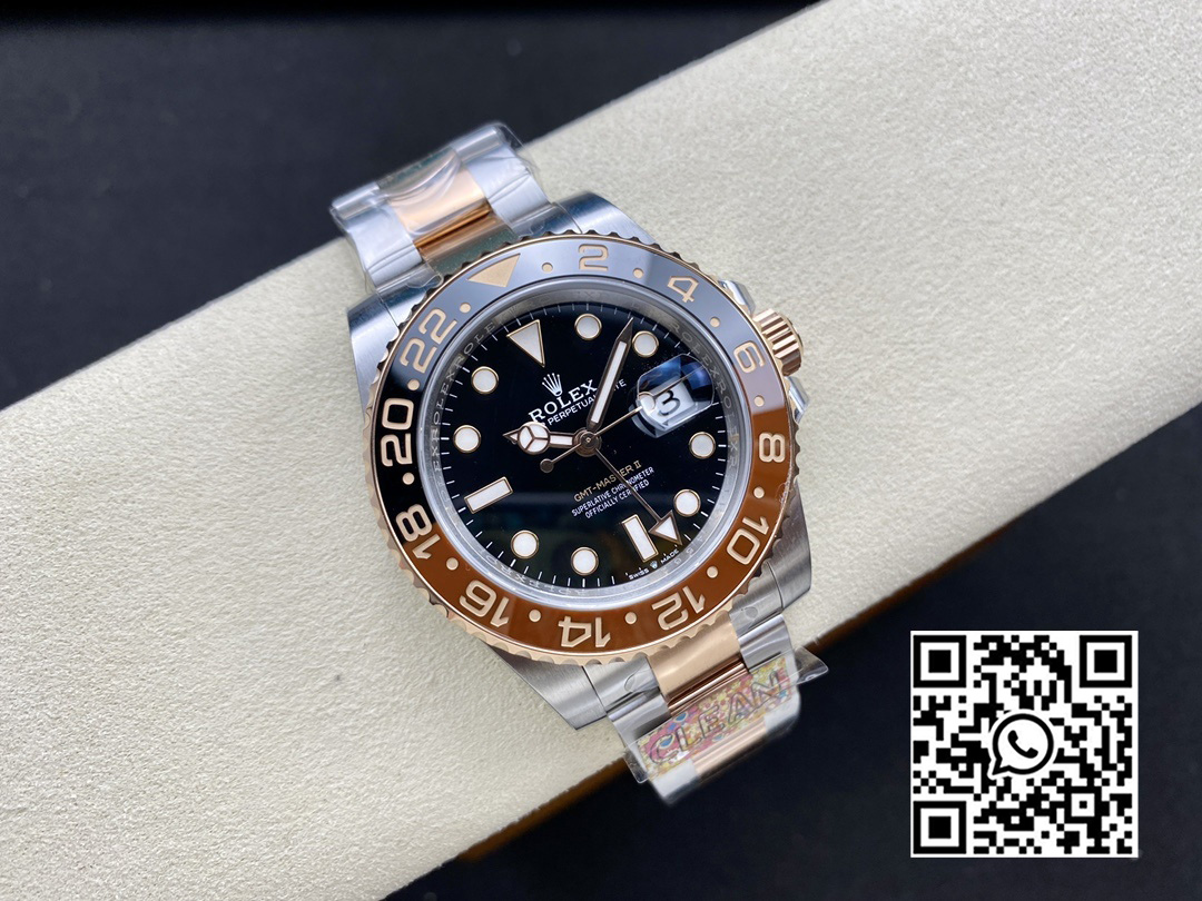 Rolex GMT-Master II 126711 CHNR Black/Brown Ceramic Clean Factory 1:1 Best Edition DD3285 CHS