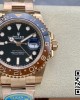 Rolex GMT-Master II 126715 CHNR Black/Brown Ceramic Clean Factory 1:1 Best Edition on RG Bracelet DD3285