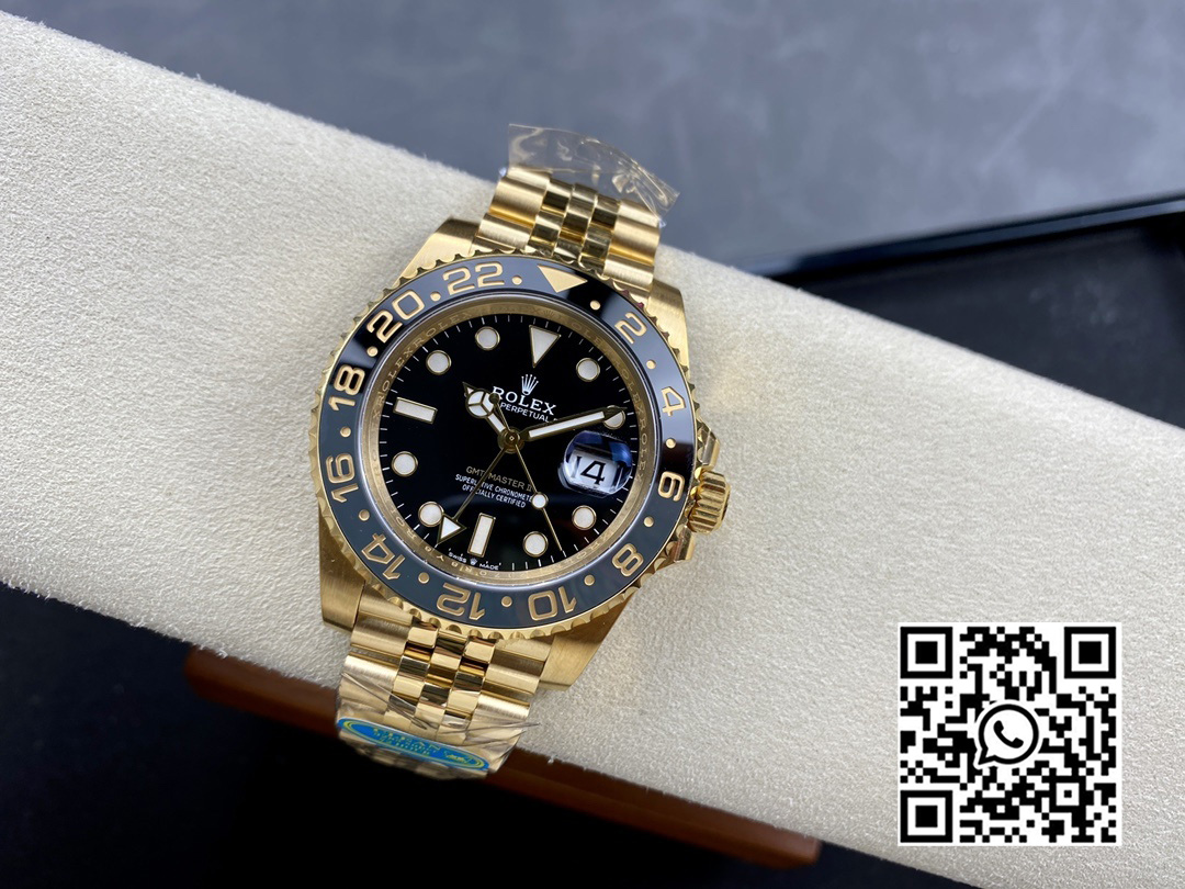 Rolex GMT Master II 126718 YG Clean Factory 1:1 Best Edition Black Dial