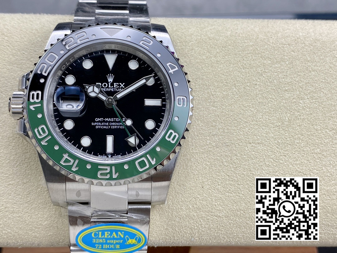 Rolex GMT Master II 126720 VTNR 904L SS Clean Factory 1:1 Best Edition on Oyster Bracelet DD3285 CHS