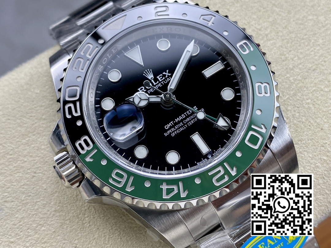 Rolex GMT Master II 126720 VTNR 904L SS Clean Factory 1:1 Best Edition on Oyster Bracelet DD3285 CHS