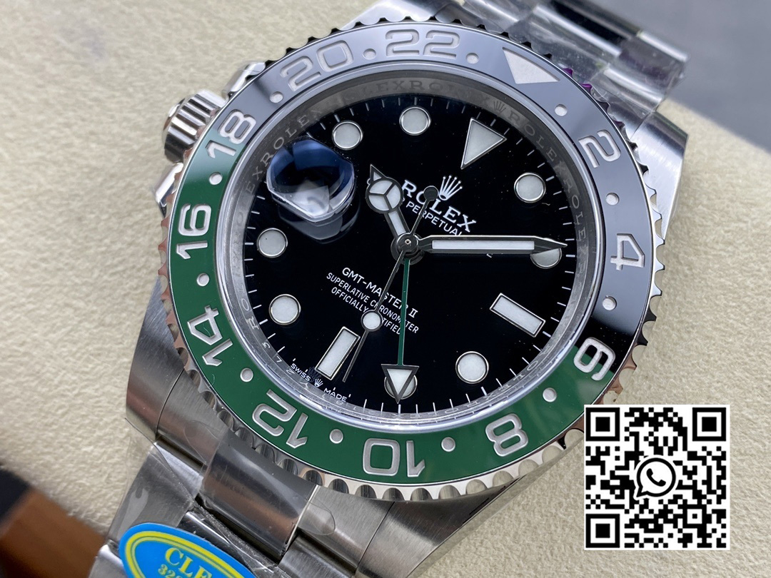 Rolex GMT Master II 126720 VTNR 904L SS Clean Factory 1:1 Best Edition on Oyster Bracelet DD3285 CHS