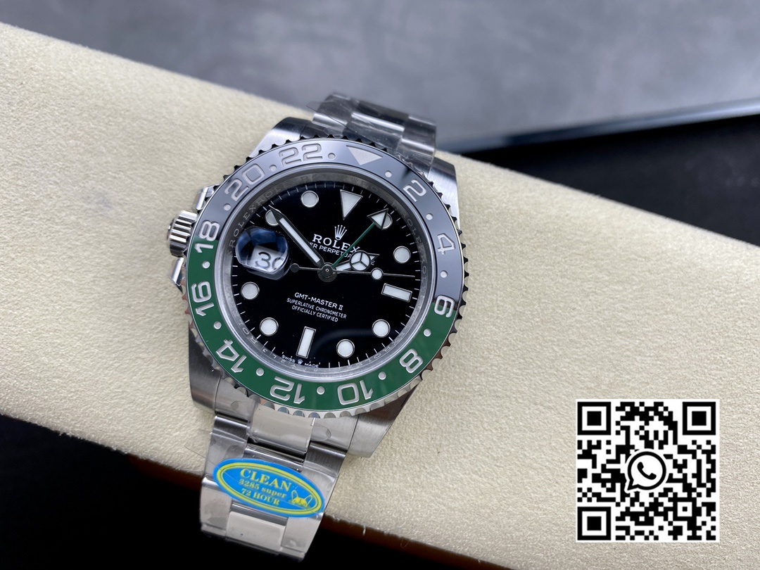 Rolex GMT Master II 126720 VTNR 904L SS Clean Factory 1:1 Best Edition on Oyster Bracelet DD3285 CHS