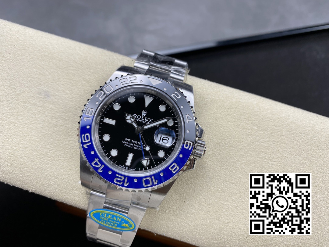 Rolex GMT-Master II 126710 BLNR Black/Blue Ceramic 904L Steel Clean Factory 1:1 Best Edition DD3285 CHS