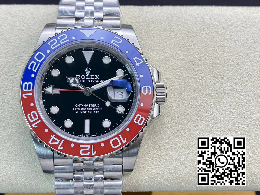 Rolex GMT-Master II 126710 BLRO 904L Steel Clean Factory 1:1 Best Edition DD3285 (New Bezel Insert)