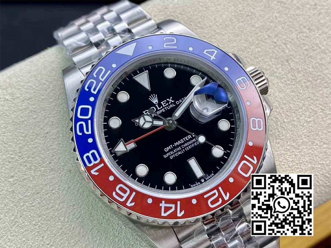 Rolex GMT-Master II 126710 BLRO 904L Steel Clean Factory 1:1 Best Edition DD3285 (New Bezel Insert)