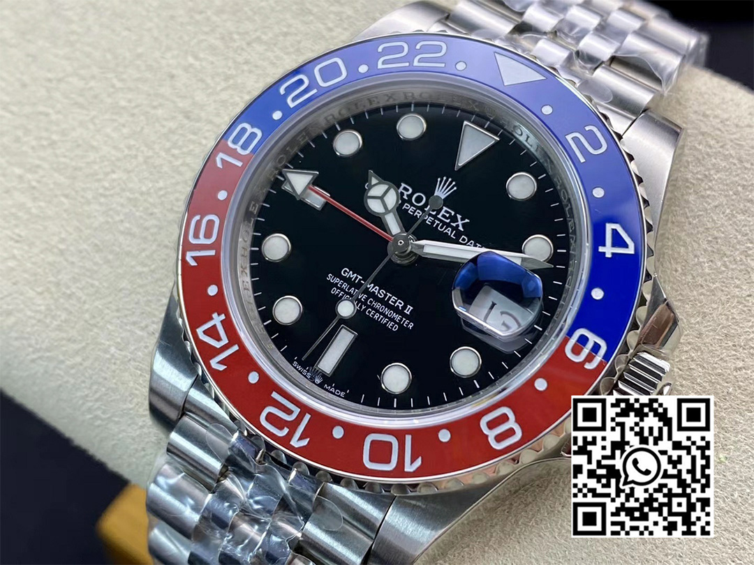 Rolex GMT-Master II 126710 BLRO 904L Steel Clean Factory 1:1 Best Edition DD3285 (New Bezel Insert)