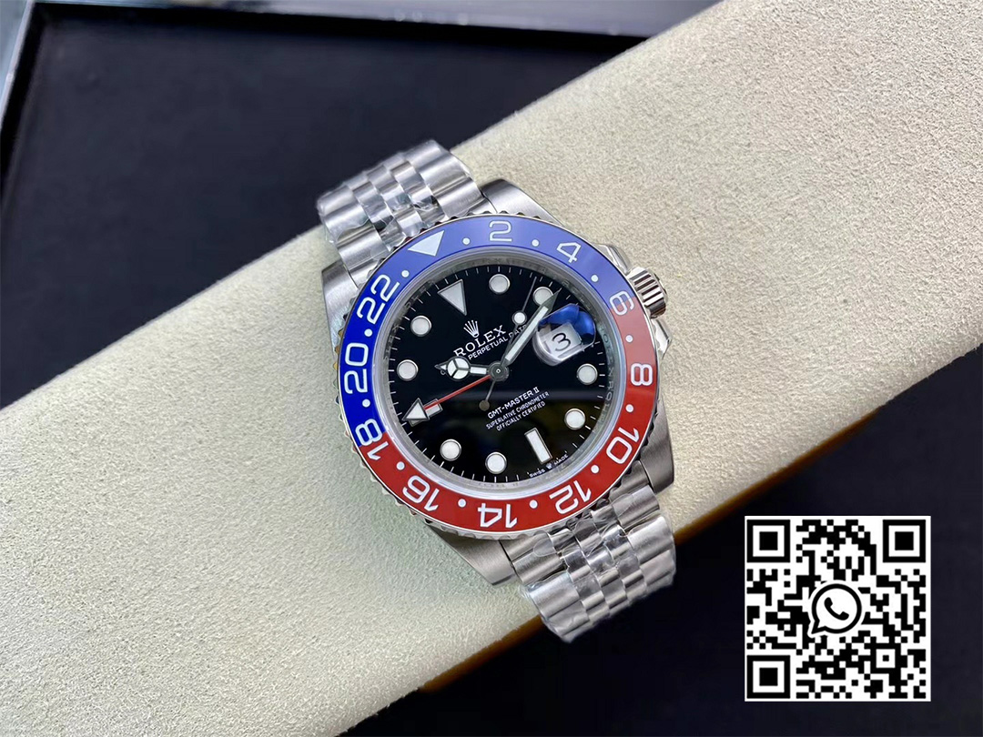 Rolex GMT-Master II 126710 BLRO 904L Steel Clean Factory 1:1 Best Edition DD3285 (New Bezel Insert)