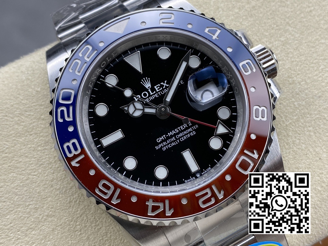 Rolex GMT-Master II 126710 BLRO Red/Blue Ceramic 904L Steel Clean Factory 1:1 Best Edition DD3285