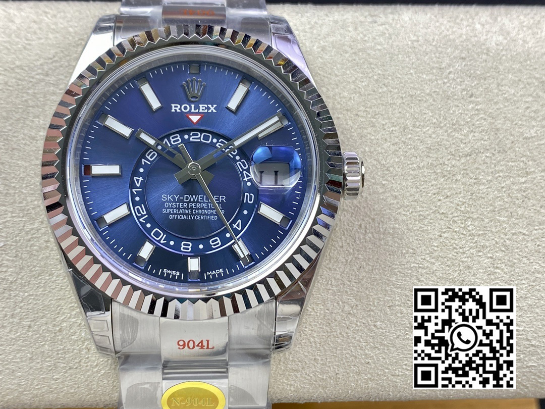 Rolex Skydweller 326934 SS Noob Factory 1:1 Best Edition Blue Dial