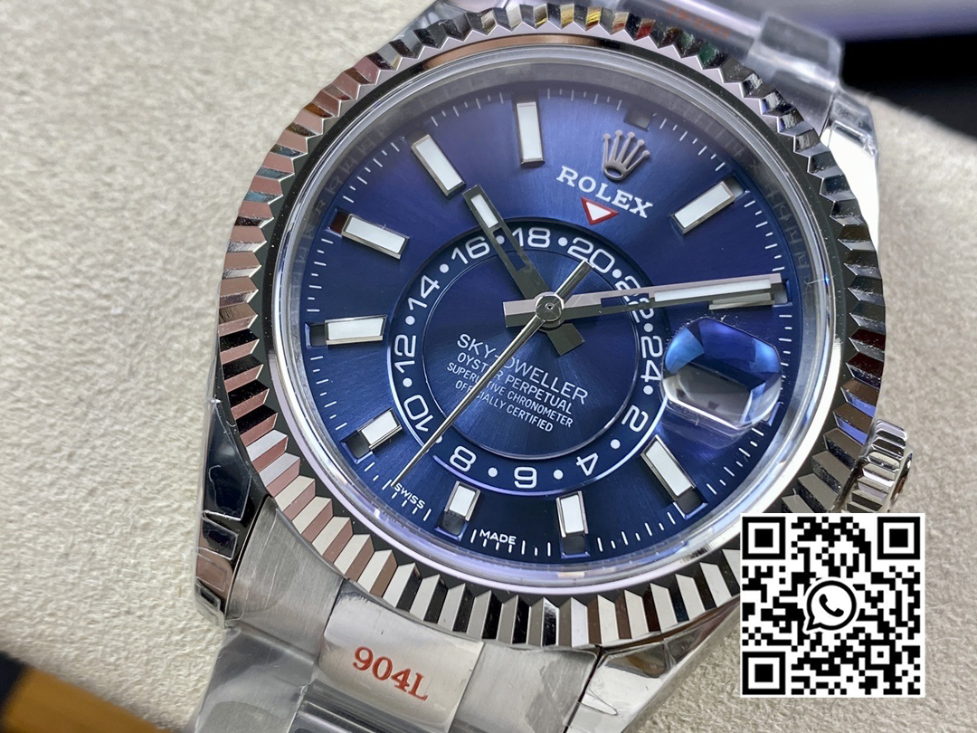 Rolex Skydweller 326934 SS Noob Factory 1:1 Best Edition Blue Dial