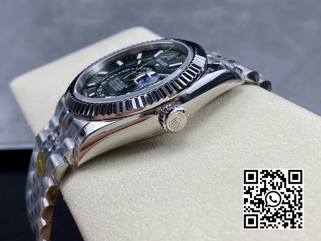 Rolex Skydweller 326934 SS Noob Factory 1:1 Best Edition Green Dial