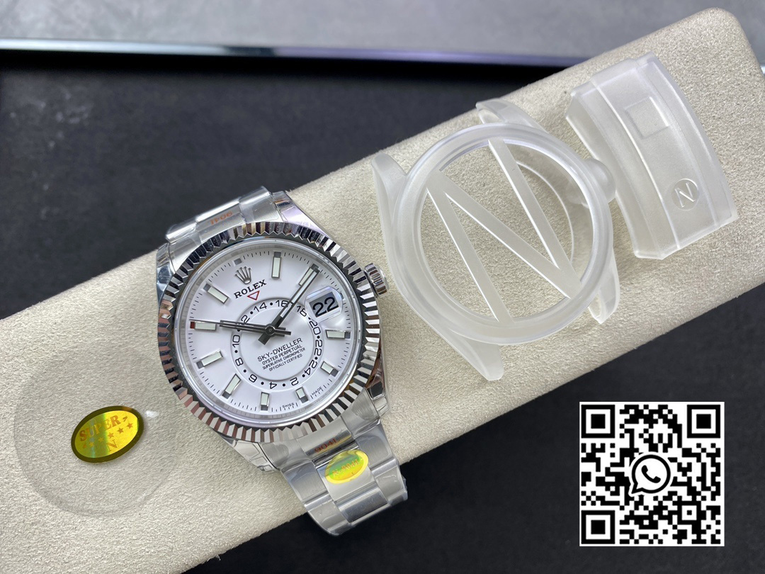 Rolex Skydweller 326934 SS Noob Factory 1:1 Best Edition White Dial