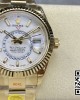 Rolex Skydweller 326938 YG Noob Factory 1:1 Best Edition White Dial