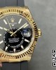 Rolex Skydweller 336238 YG Noob Factory 1:1 Best Edition Black Dial