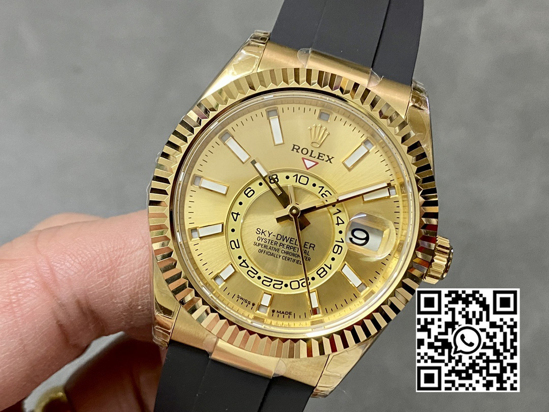 Rolex Skydweller 336238 YG Noob Factory 1:1 Best Edition YG Dial