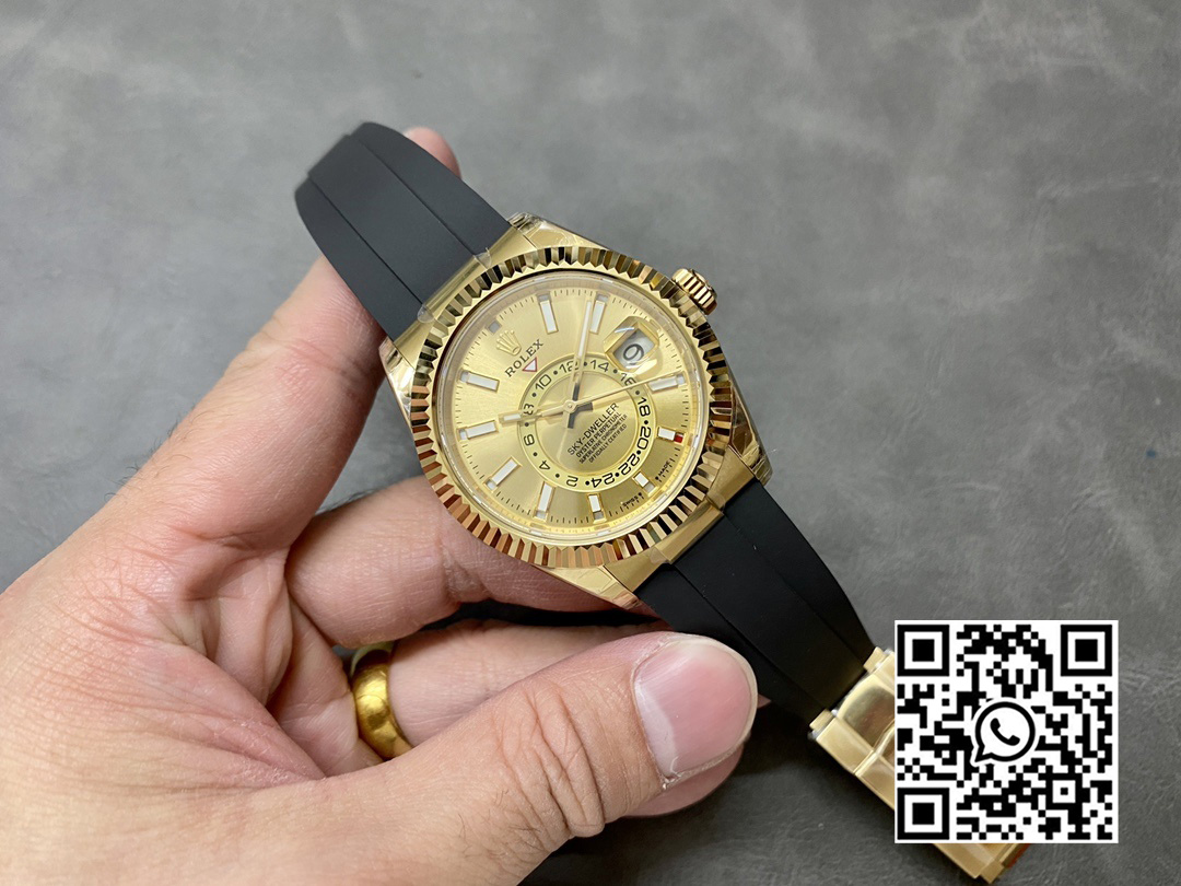 Rolex Skydweller 336238 YG Noob Factory 1:1 Best Edition YG Dial