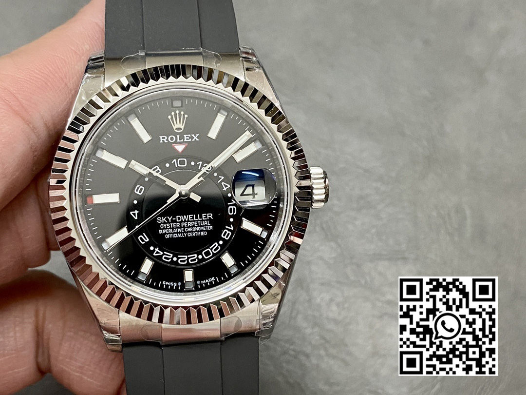 Rolex Skydweller 336239 SS Noob Factory 1:1 Best Edition Black Dial