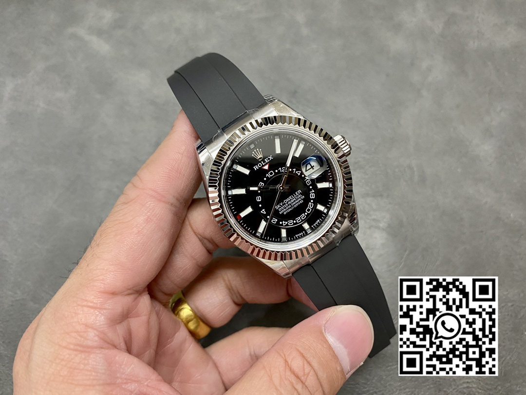 Rolex Skydweller 336239 SS Noob Factory 1:1 Best Edition Black Dial