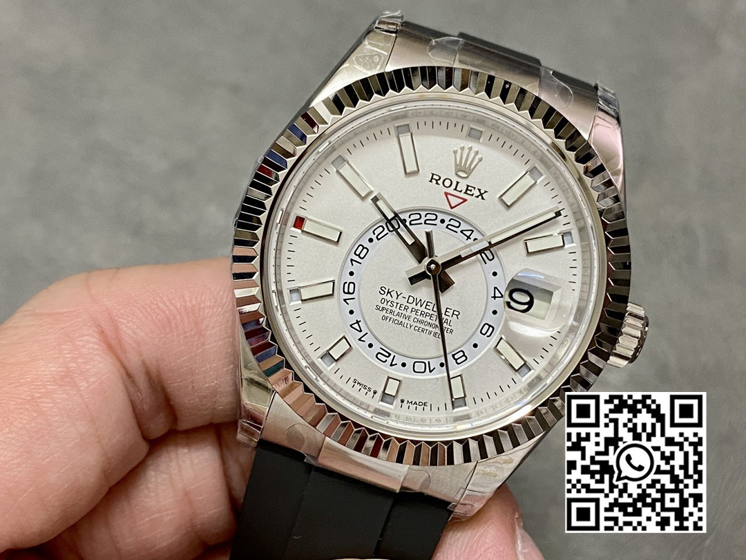 Rolex Skydweller 336239 SS Noob Factory 1:1 Best Edition White Dial