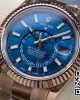 Rolex Skydweller 336935 RG Noob Factory 1:1 Best Edition Blue Dial