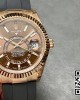 Rolex Skydweller 326235 RG Noob Factory 1:1 Best Edition Brown Dial