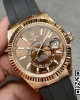 Rolex Skydweller 326235 RG Noob Factory 1:1 Best Edition Brown Dial