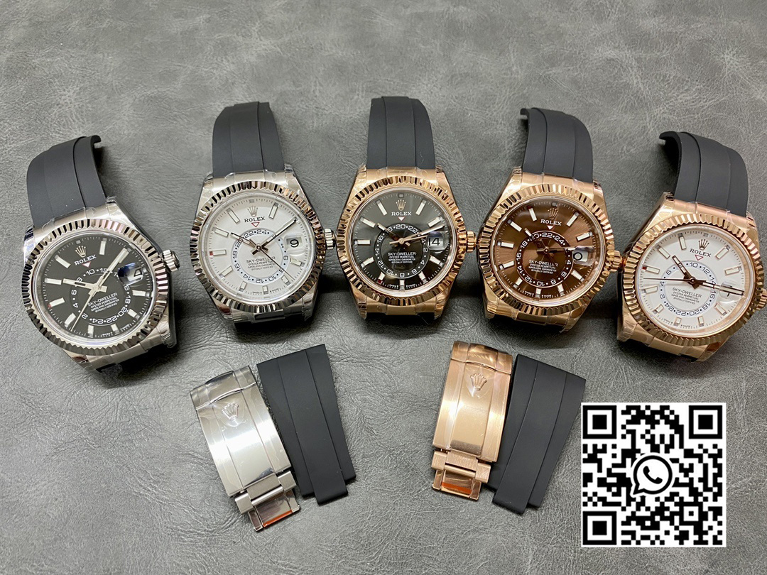 Rolex Skydweller 326235 RG Noob Factory 1:1 Best Edition Brown Dial