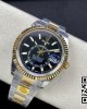 Rolex Skydweller 326933 SS/YG Noob Factory 1:1 Best Edition Black Dial