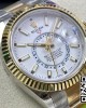 Rolex Skydweller 326933 SS/YG Noob Factory 1:1 Best Edition White Dial