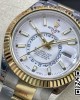 Rolex Skydweller 326933 SS/YG Noob Factory 1:1 Best Edition White Dial