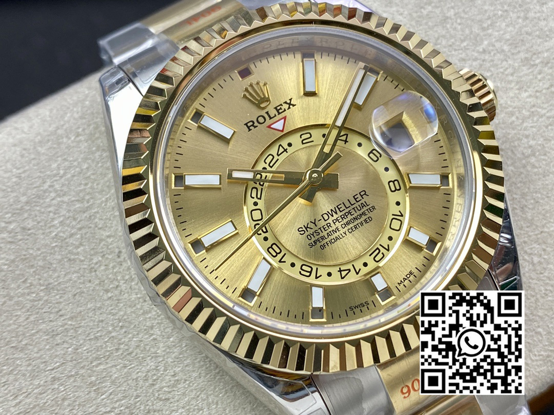 Rolex Skydweller 326933 SS/YG Noob Factory 1:1 Best Edition YG Dial