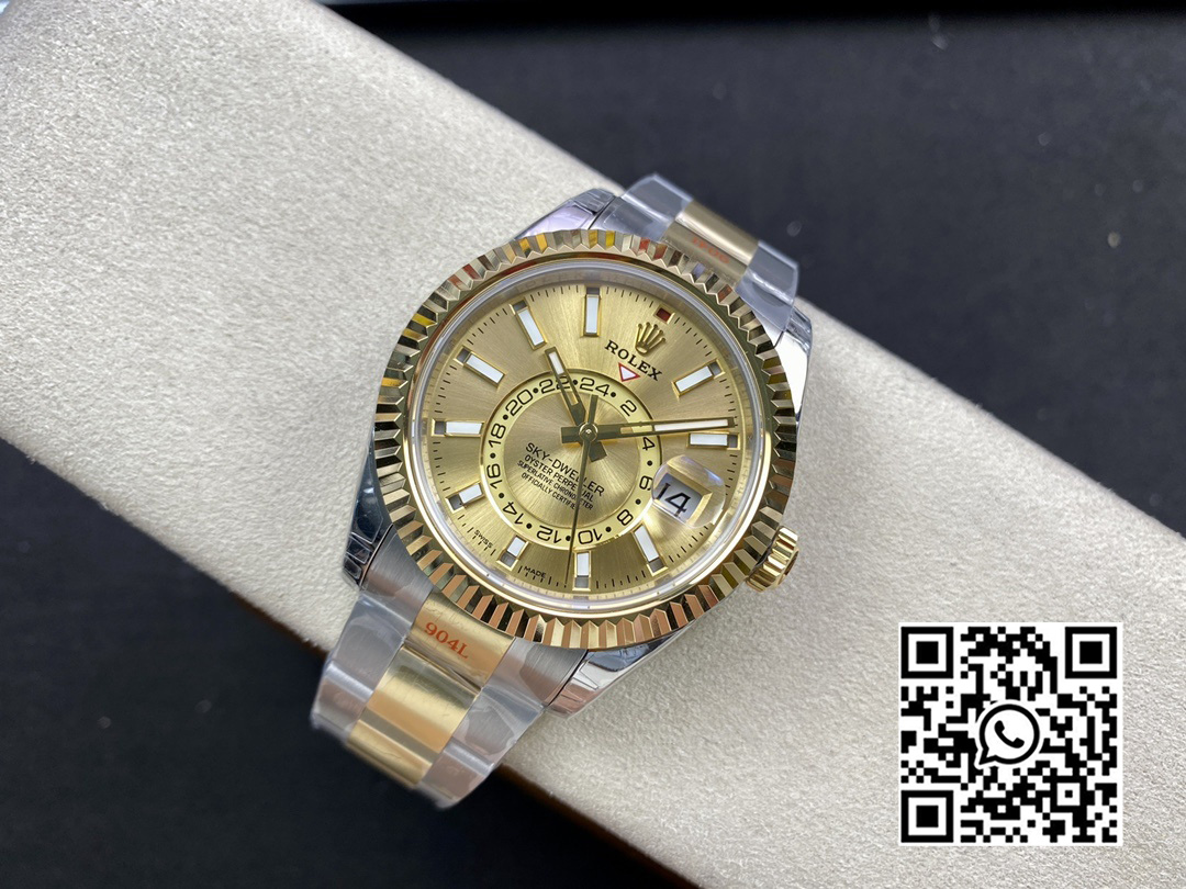 Rolex Skydweller 326933 SS/YG Noob Factory 1:1 Best Edition YG Dial