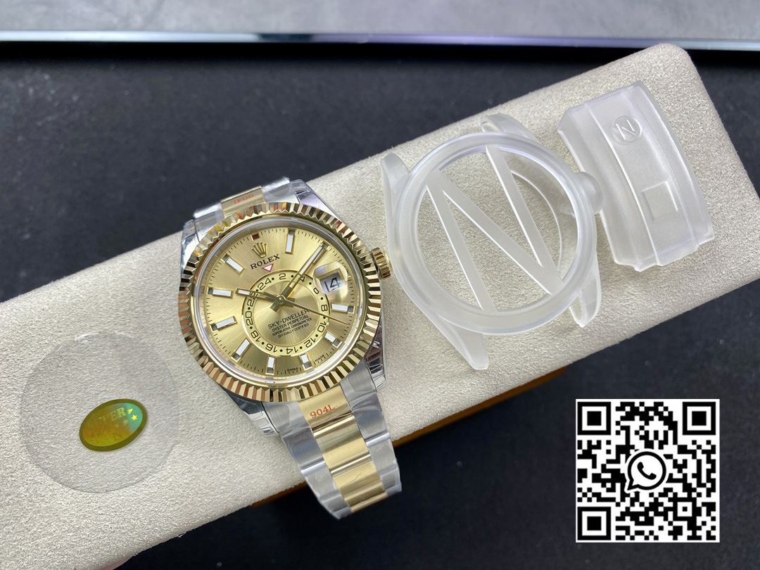 Rolex Skydweller 326933 SS/YG Noob Factory 1:1 Best Edition YG Dial