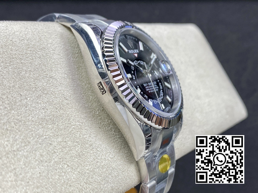 Rolex Skydweller 326934 SS Noob Factory 1:1 Best Edition Black Dial